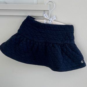 Petit Bateau 4T girl quilted skirt - blue
